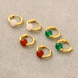 Kolczyki stadninowe Japonia i Korea Południowa geometryczne pierścień mody klejnot małych kobiet