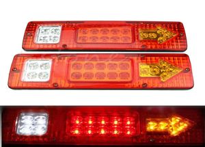 2pcs 12V 19 LED Car Trailer Truck Luzes Traseiras Traseiras Parar Freio Turn Signal Light Indicator Lamp Lanterna Traseira Caravanas Ônibus RV Camper9930921