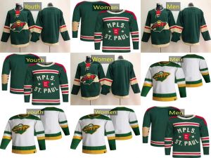 Özel Erkek Kadınlar Gençlik Hokey Forması Minnesota''Wild''12 Matt Boldy 17 Marcus Foligno 24 Matt Dumba 97 Kirill Kaprizov 36 Mats Zuccarello 5 Jacob Middleton 10 Tyson