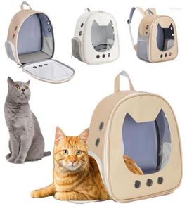 Cat Carriers Carrier Small Pet Bag Outdoor Carrying Backpack And Dog Universal Foldable Pets Chest Bags Supplies5806977