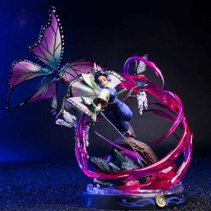 Figure di giocattoli d'azione 36 cm Demon Slayer Figura anime Kochou Shinobu GK Figure anime 1/6 Statua in PVC Modello Kimetsu No Yaiba Figurina Ornamento Giocattolo Regalo ldd240312