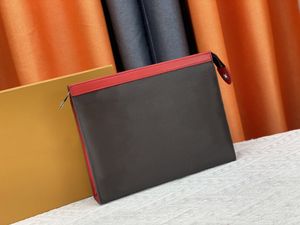 Modedesigner-Clutch-Brieftasche, Herren- und Damen-Leder-Reißverschluss-Geldbörsen, hochwertige Blumen-Geldbörse, Handtaschen, Titan-Kartenhalter, Original 82858-3