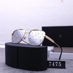 Mens Polarized Sunglass Designer Sunglasses for Women Metal Frame Sun glass Luxury Retro Trend Goggle Adumbral Outdoor Beach Eyeglasses