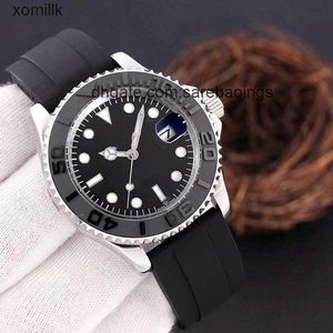 AA with Box Mens Watches 41mm Mechanical Automatic Watch Ceramic Bezel Sapphire Master Sports Watch Glide Buckle 2813 Movement h Wristwatch 29VZ