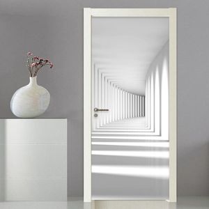 Personalizado po papel de parede moderno simples 3d estéreo abstrato arte espaço murais sala estar quarto porta adesivo pvc decoração t2300c