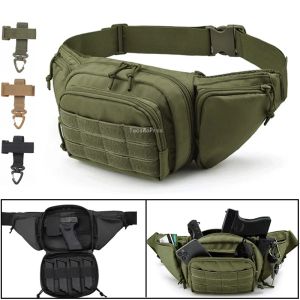 Bags Tactical Gun Waist Bag Holster Chest Training Hiking Shooting Hunting Pistol Holster Bag Cs Airsoft Paintball Combat Bags