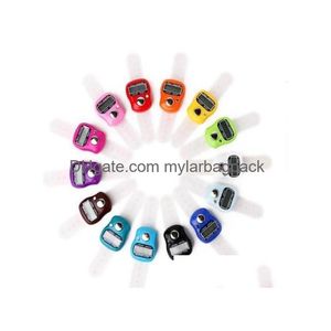 Counters Wholesale Mini Hand Hold Band Tally Counter Lcd Digital Sn Finger Ring Electronic Head Count Tasbeeh Tasbih Boutique 05 Drop Dhuay