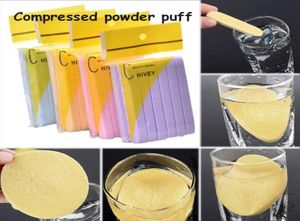 12pcsset Soft Compressed Sponge Face Cleanse Washing Facial Care Compress Powder Puff Makeup Remover Tools3073034