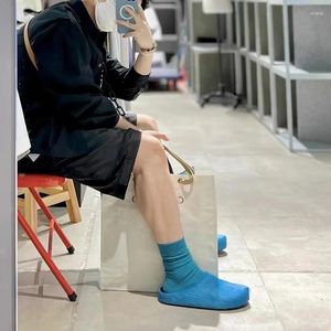 739 Sıradan Ayakkabı At Kürk Moda Saç Terlikleri En İyi Tasarımcı Konfor Tatil Soafers Flats Kalın Sole Boş Zaman Dış Giyim