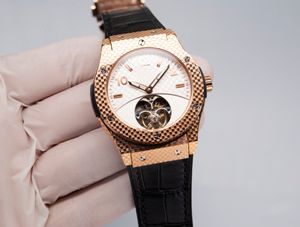 Designer-Herrenuhr, luxuriös, hochwertig, komfortabel und langlebig, vollautomatisches mechanisches Uhrwerk, ultrastarker Mineralspiegel, 45 mm Zifferblattdurchmesser, wasserdicht