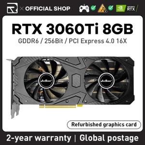 Jieshuo RTX 3060Ti 8GB GeforceグラフィックカードRTX 3060 TI 8GB 256ビットゲームNVIDIAグラフィックカードGDDR6 256ビットNVIDIA GPU DP*3 PCI