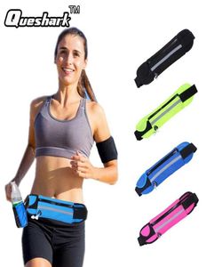 Löpning av midja Sportförpackningar för musik med headset Holefits Smartphones Sport Water Bags Fitness Belt bröst POUCH5202561