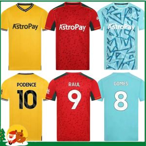 New Kids 23 24 Sarabia Wolves Soccer Jerseys Raul Matheus Neto Neves Traore Wanderers Podence Lemina Hee Chan Wolverhampton Football Shirts Men Kit Kids Uniforms