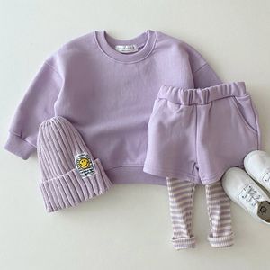 Giyim Setleri Nakış Daisy Sweatshirtpants 2 PCS Suit Erkek Trailsuit Toddler Giyim Set Çocuk Butik Kıyafetler Çocuk Spor Giymek 230303