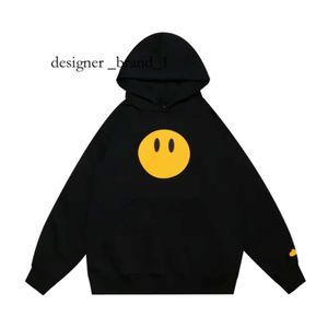 Drews Hoodie Designer Hoodie Drews Mens Hoodie Yellow Smiley Face Letters Print Sweatshirt Women's Tshirt Quality Cotton Trend Long Sleeve Hoodies High Street 7923