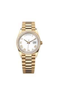 Marke Clean Menwatch hochwertige Labour Designer Watch DayDate 36 mm mechanische Automatik Uhren Diamond Watch Rol Watch for Man Luxur 3726