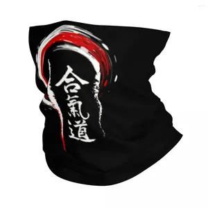 Bandanas Aikido Bandana Neck Gaiter Windproof Face Scarf Cover Men Women Headwear Tube Balaclava