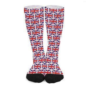 Kvinnliga strumpor brittiska flaggstrumpor Storbritannien flaggor design rolig vinter anti slip unisex cykling hög kvalitet