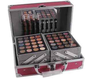 MISS ROSES Conjunto de maquiagem profissional caixa de alumínio com paleta de contorno de blush para maquiagem kit de presente MS0048750486