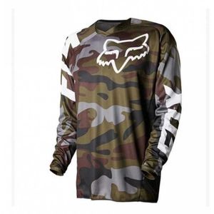 Terno de equitação cross-country motocicleta F verão camiseta masculina Cavaleiro corrida camuflagem velocidade rendição manga longa