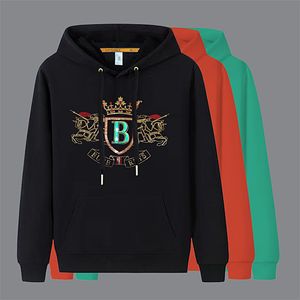 New men's hooded sweatshirt trendy brand hot diamond embroidered top with personalized pullover and bottom, fashionable and comfortable