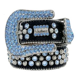 Designer Belt BB Belt Fashion New B Men Women BB Simon Belt Luxury Brand Trend Retro Needle Buckle Belt 20 Color Crystal Diamond 3354