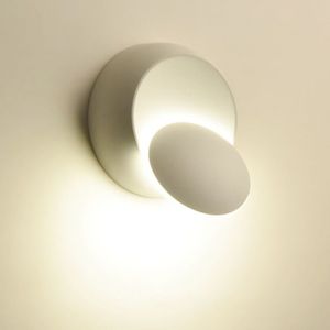 Dekoration säng sidolamp för sovrum loft sconce ljus justerbar 360 roterbar för modernt hem interiör 6w vägg ledande lampor324f