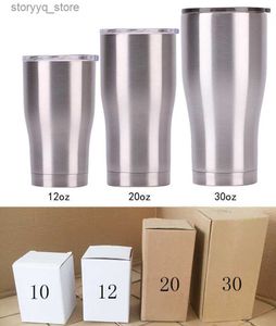 Mugs stainless steel tumbler 36oz 30oz 20oz 12oz 10oz insulated vacuum mug double wall with lid L240312