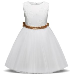 Summer Sequined Bowknot Tutu kjol spetsflickor klänning kväll klänning prinsessan klänning8051968