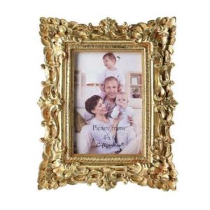 Prezentgarden 4x6 Vintage PO ramki złota obrazka Picture Frame Wedding Gift Decor Home Decor228u