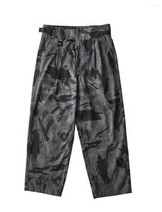 Herrenhose Desert Camouflage Gurkha Loose Fit mit taktischem Schnallengürtel im Militärstil