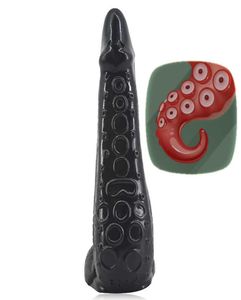 Hälsosam PVC Dildo bläckfisk Butt Plug Massage Anal Toy for Woman Men Orgasm Stimulate Tentacle Dildos Q05298441549