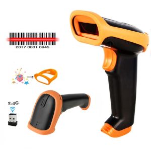 Scanners Wireless Barcode Scanner 2.4g Ccd Bar Code Reader Handheld Wireless/wired Scanner for Pos and Inventory S6