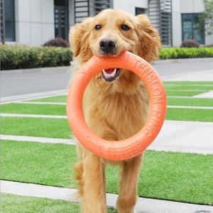 犬の飛ぶリングトレーニング子犬のおもちゃエヴァペット噛む噛むおもちゃインタラクティブモーションツール10pcs162f