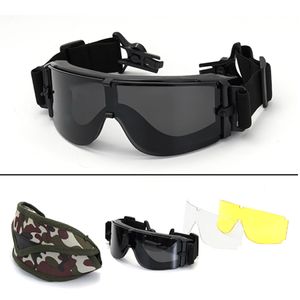 X800 SHIRSHIELD BĘŻKA SZKOLENIE Outdoorowe okulary taktyczne Gogle Outdoor Army Wescyle okulary wentylatorów