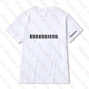 Summer Designer T Shirt For Men Women Tee Shirts Ess Letters Print Round Neck Tshirts Cotton Short Sleeved Tees Top Breattable Men's Clothing Multi Style Eur Size S-3XL