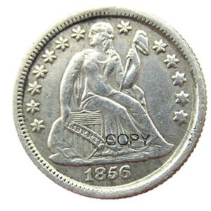 US Liberty Seated Dime 1856 P S Craft Silver Plated Copy Coins metal dies manufacturing factory 170H