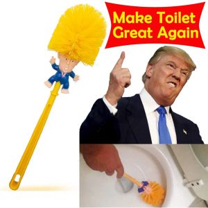 Donald Trump Toilettenbürste, Toilettenpapier-Set, lustiger Gag, Neuheitsartikel. Glauben Sie mir, ich mache Ihre Toilette wieder großartig