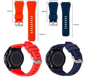 Pulseira de silicone de 11 cores para Gear S3 Classic Frontier 22mm Pulseira de relógio de substituição para Samsung Gear S3 R7608649777