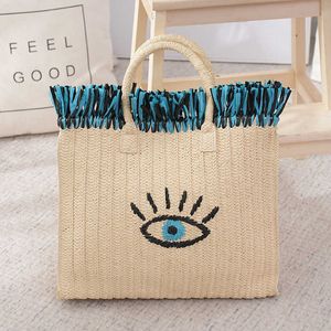 Francuski naturalny styl ekologiczny trawa tkaninowa torba Totebag Ins Blogger Female 240312