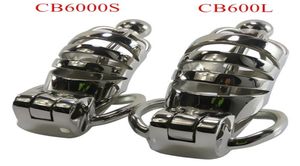 Dispositivo Masculino de Aço Inoxidável Cateteres CB6000L CB6000S Gaiola de Metal Oco Manga Pênis Brinquedos Sexuais para Homens G7-1-227 2103245357917