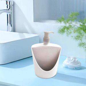 Liquid Soap Dispenser And Sponge Holder Dishwashing Container Manual Compact 500ml Hand Pump Bottle For Bar Home Countertop El
