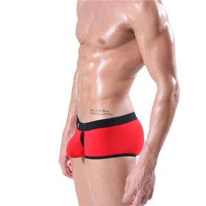 Shorts masculinos masculino sexy boxer homens b cuecas ultra fino respirável confortável gay bulge bolsa de cintura baixa boxershorts calcinha roupa interior gg