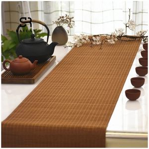 Rayuan bundna naturliga bambu bordslöpare placemat te mattor placemats pad tak hem café dekor 240307