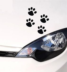 4pcslot Personality Funny stickers 6cm4 Cat Paw Print Dog Paw Print Bear Paw Print Creative Footprints Car Stickers Car Decals P1855879