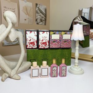 Gorgeous gardenia mini sets bloom gift sets 5mlx4 famous brand designer sex clone perfumes wholesale long-lasting