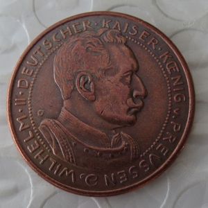 PRÚSSIA Alemão S 3 Mark 1913 Prova - Bronze - PADRÃO - Wilhelm II Copiar Moeda de Alta Qualidade 260w