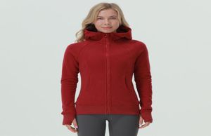 Tanımsız-9152 Kadın Hoodies Sweatshirts Yoga Kıyafet Fırçalı Hırka Giyim Dış Ceketleri Açık Mekan Giyim Giyim Güz Yetişkin Uzun Kollu Kapüşonlu8507788