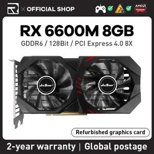 Jieshuo AMD RX 6600M 8GB Grafikkort Radeon RX 6600 M GDDR6 128BIT 14 GBPS 7NM Videokort Support Spel CPU