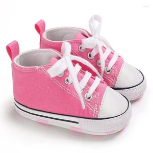 Primi camminatori Bambino nato Walker Suola morbida Scarpe da passeggio antiscivolo Scarpe da ginnastica casual in tela classiche da bambina